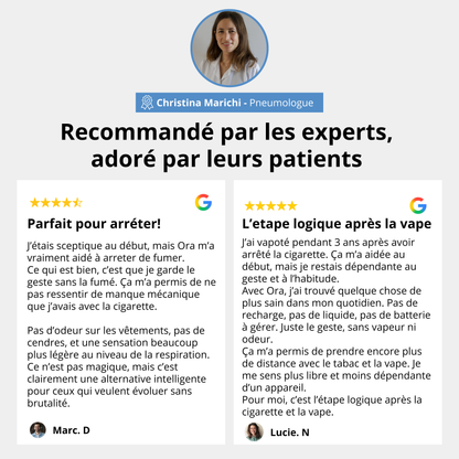 Arrêter de fumer avec ORA